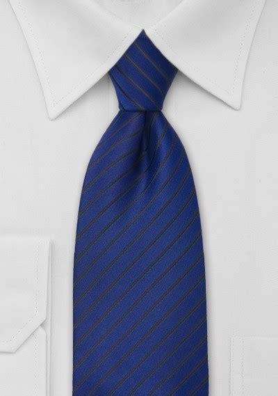 Modern Striped Blue Necktie Cheap