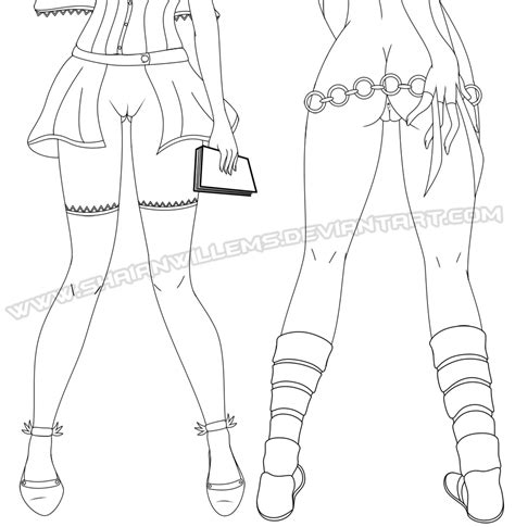 Charlotte And X Naked Line Art By Heer FSeiei Hentai Foundry