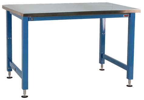 GRAINGER APPROVED Electric Workbench Stainless Steel 36 In Depth 30