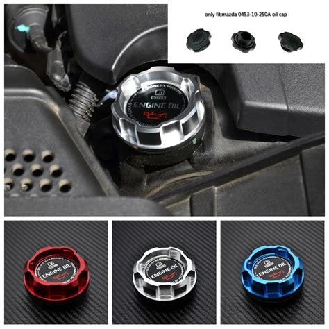 Silver Aluminum Engine Oil Cap For Mazda Rx7 Rx8 323 Familia Bp 1 8l