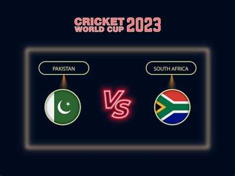 Premium Vector Pakistan Vs South Africa Cricket World Cup Schedule