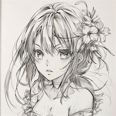 Premium Photo Anime Sketch Wallpaper