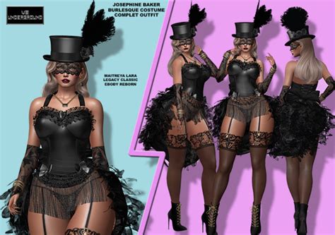 Second Life Marketplace - **JOSEPHINE BAKER BURLESQUE COSTUME COMPLET ...