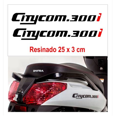 Kit Emblema Adesivo Para Dafra Sym Citycom I Preto Shopee Brasil