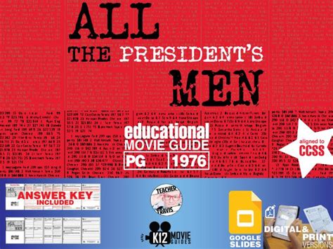 All The President's Men Movie Guide | Reporting | Journalism (PG - 1976) | Teaching Resources