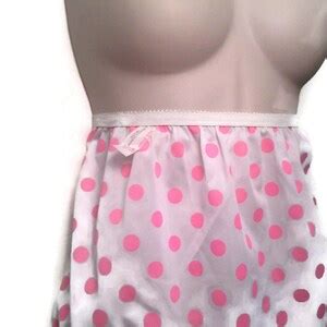 Vintage Pink Polka Dot High Waisted Nylon Panties Vintage Etsy