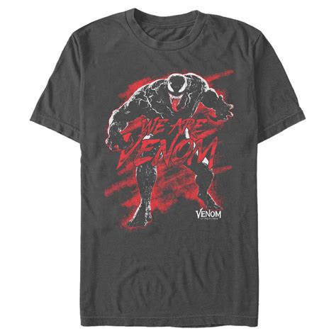 Mens Marvel Venom Let There Be Carnage We Are Venom Red T Shirt