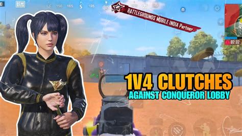 Bgmi Aggressive 1v4 Clutches 🔱 Iqoo Neo7 Smooth90fps Pubgbgmi Youtube