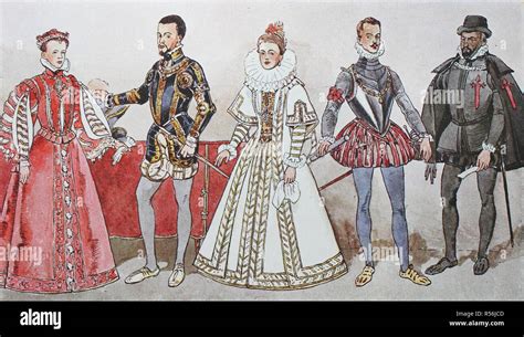 Fashion, historical clothing in Spain in the 16th, 17th centuries ...