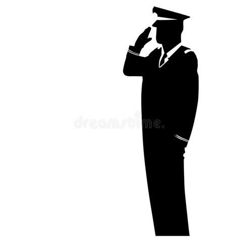 Military Salute Vector Illustration By Crafteroks Stock Vector