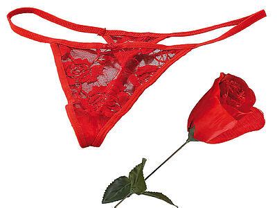 Infactory Sexy Slip Rose Rot Valentinstag Geschenk String Blume Liebe