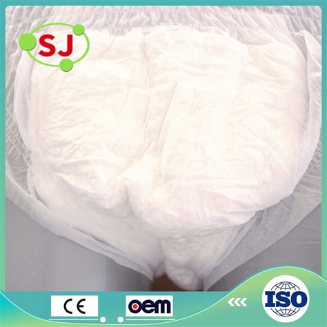 Adult Incontinence Pull On Plastic Pants Color White Pvc Diapers