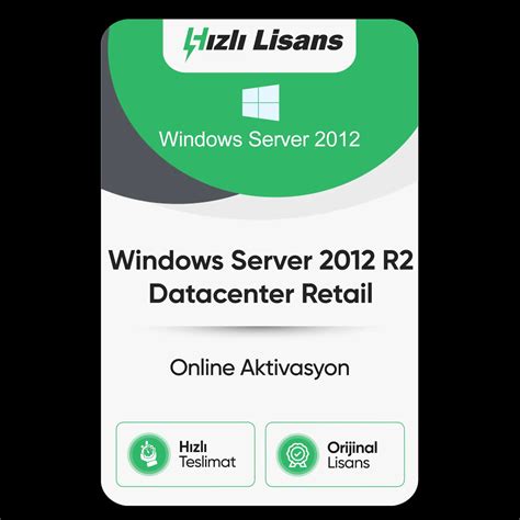 Windows Server 2012 R2 Datacenter Retail Hızlı Lisans