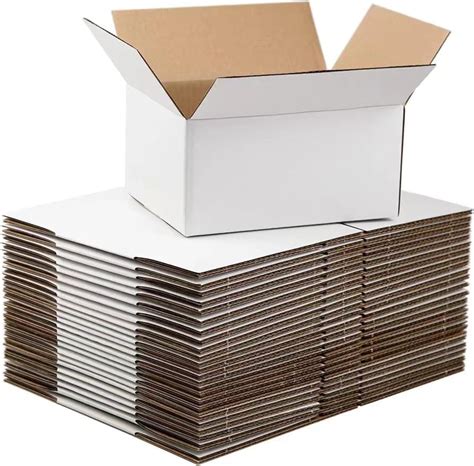 Amazon X X White Cardboard Shipping Boxes Pack Medium