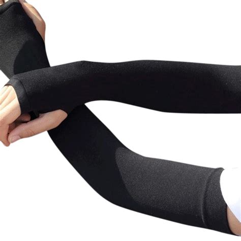 Buy Sun Protection Arm Cooling Sleeve Warmers Cuffs Uv Sleeves Bk At