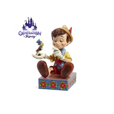 Statue R Sine Pinocchio Et Jiminy Cricket Me Anniversaire Jim Shore