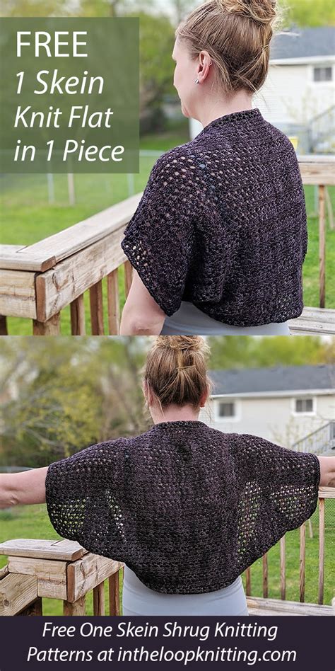 One Skein Shrug Knitting Patterns - In the Loop Knitting