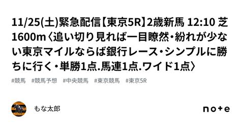 11 25 土 🚨緊急配信🚨【東京5r】2歳新馬 12 10 芝1600m〈追い切り見れば一目瞭然・紛れが少ない東京マイルならば銀行レース・シンプルに勝ちに行く・単勝1点 馬連1点 ワイド1点