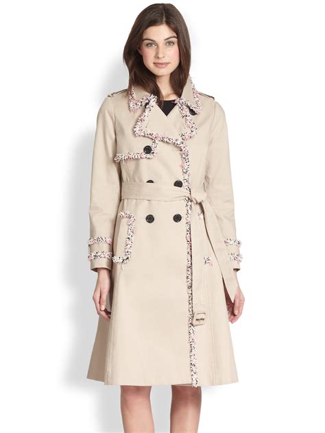 Lyst Kate Spade New York Fontaine Trenchcoat In Natural