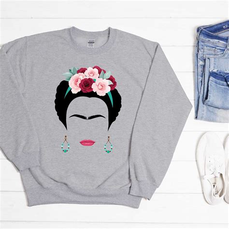 Frida Kahlo Sweatshirt Feminist Gift Sweater Etsy