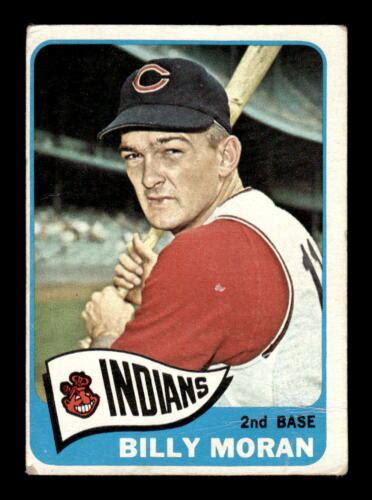 Topps Baseball Billy Moran Cleveland Indians Creased Ebay