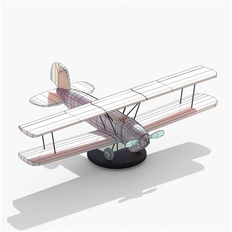 Biplane 3D Model $1 - .fbx .blend .obj - Free3D