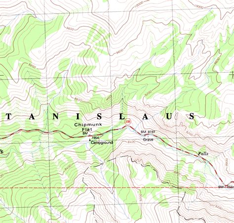 Sierra Nevada Topographical Map - Sonora Pass 22