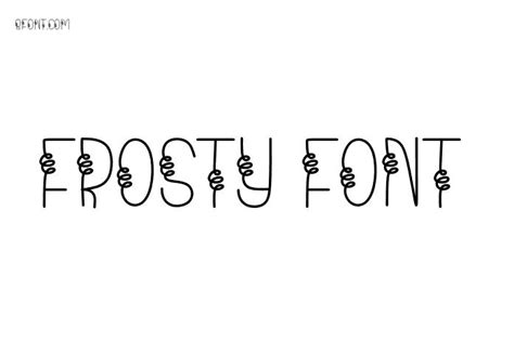 Frosty Font - Free Font Download