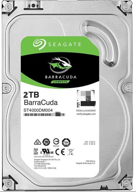 2 ТБ Внутренний жесткий диск Seagate Barracuda 3.5" 7200 (ST2000DM008 ...