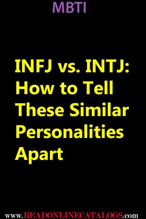 Infj Vs Intj How To Tell These Similar Personalities Apart Roc Intj Infj Intj Personality