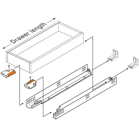 Tandem Plus H Full Extension Concealed Undermount Slide With