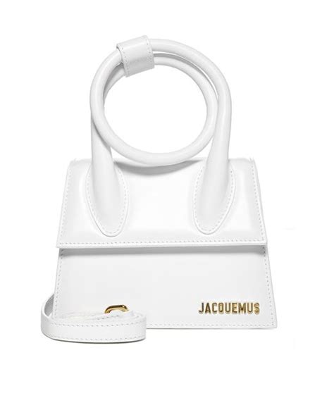 Jacquemus Le Chiquito Noeud Leather Bag In White Lyst