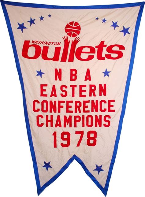 Washington Bullets NBA Eastern Conference Champions 1978 Stadium Banner