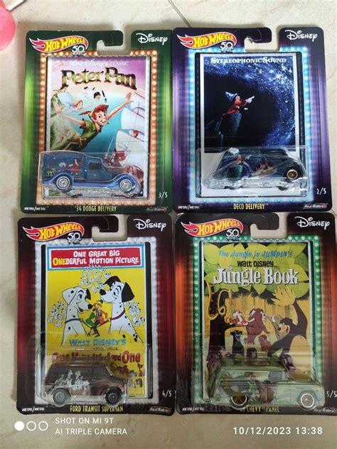Hot Wheels Disney Cars Dodge Delivery Ford Transit Supervan Chevy Panel Deco