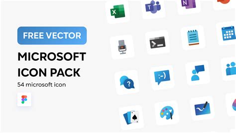 Microsoft Icon Pack Vector Figma