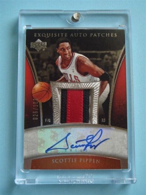 Ud Exquisite Collection Scottie Pippen Auto Color Patch