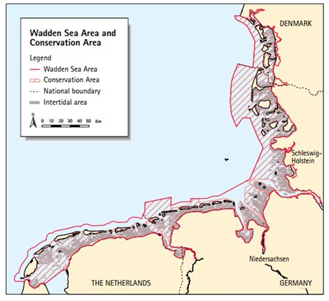 Map of the Wadden Sea Area and Conservation Area (Common Wadden Sea ...