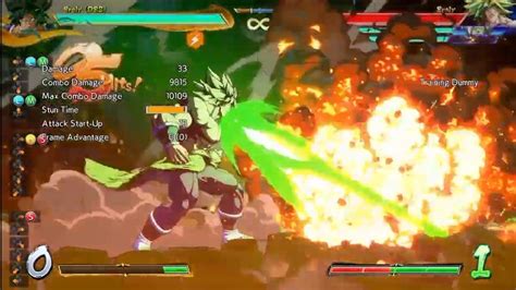 Broly Dbs 100 Combo Solo Tod Dbfz Season 3 Youtube