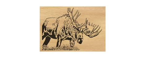 051 Moose Scroll Saw Pattern Pdf Dxf Svg Eps Etsy