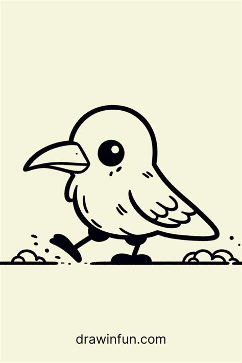 𓄿 32+ Easy Cute Crow Drawing Ideas - Draw In Fun