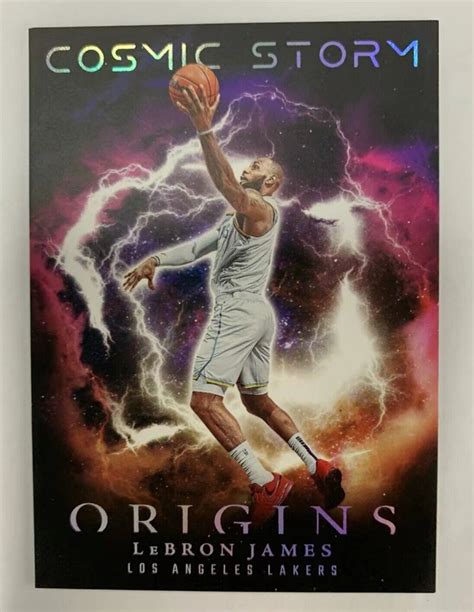 LeBron James 2023 24 Panini Origins Cosmic Storm SSP Los Angeles Lakers