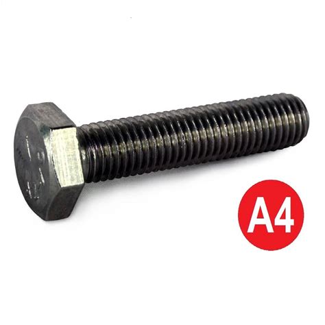 Buy A4 Stainless M16 X 65mm Hexagon Head Set Screws DIN 933 ISO 4017