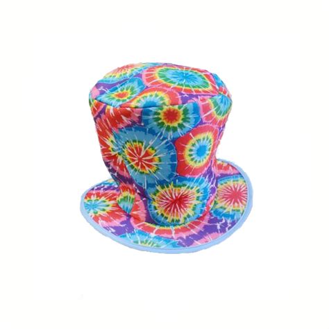 soft fabric tie dye top hat cappels