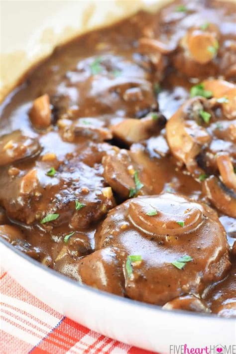 Easy Beef Patties With Mushroom Gravy ~ These Mini Salisbury Steaks In A Rich Savory Gravy