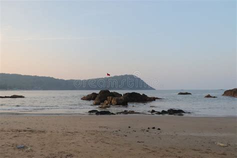 Gokarna Beach Konkan Indian Beach Arabian Sea Beach Holiday Stock