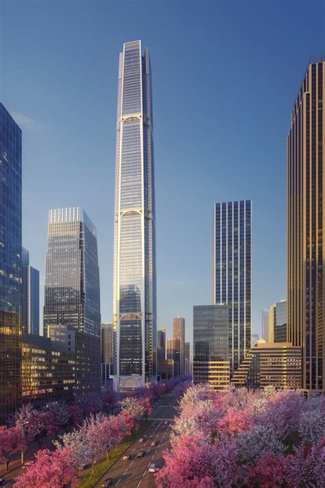 Som Designs Tallest Structure In Nanjing China Surpassing The Zifeng