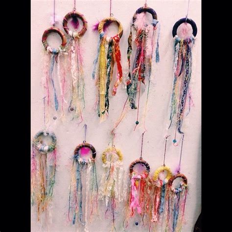 From Throw Away Curtain Rings To Dream Catchers Wrapped Embroidery