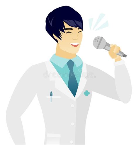 Asian Doctor Singing To Microphone Stock Illustrations – 4 Asian Doctor ...