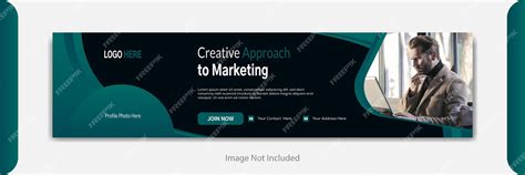 Premium Vector Creative Approach To Marketing Linkedin Cover
