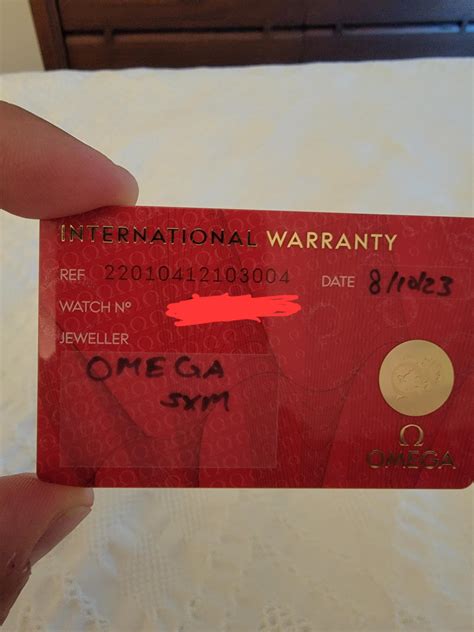 Warranty Card Written In Sharpie R Omegawatches